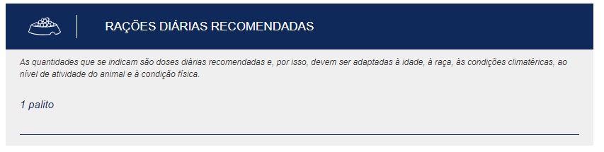 Doses Diárias de Advance Articular Stick Snack Cão